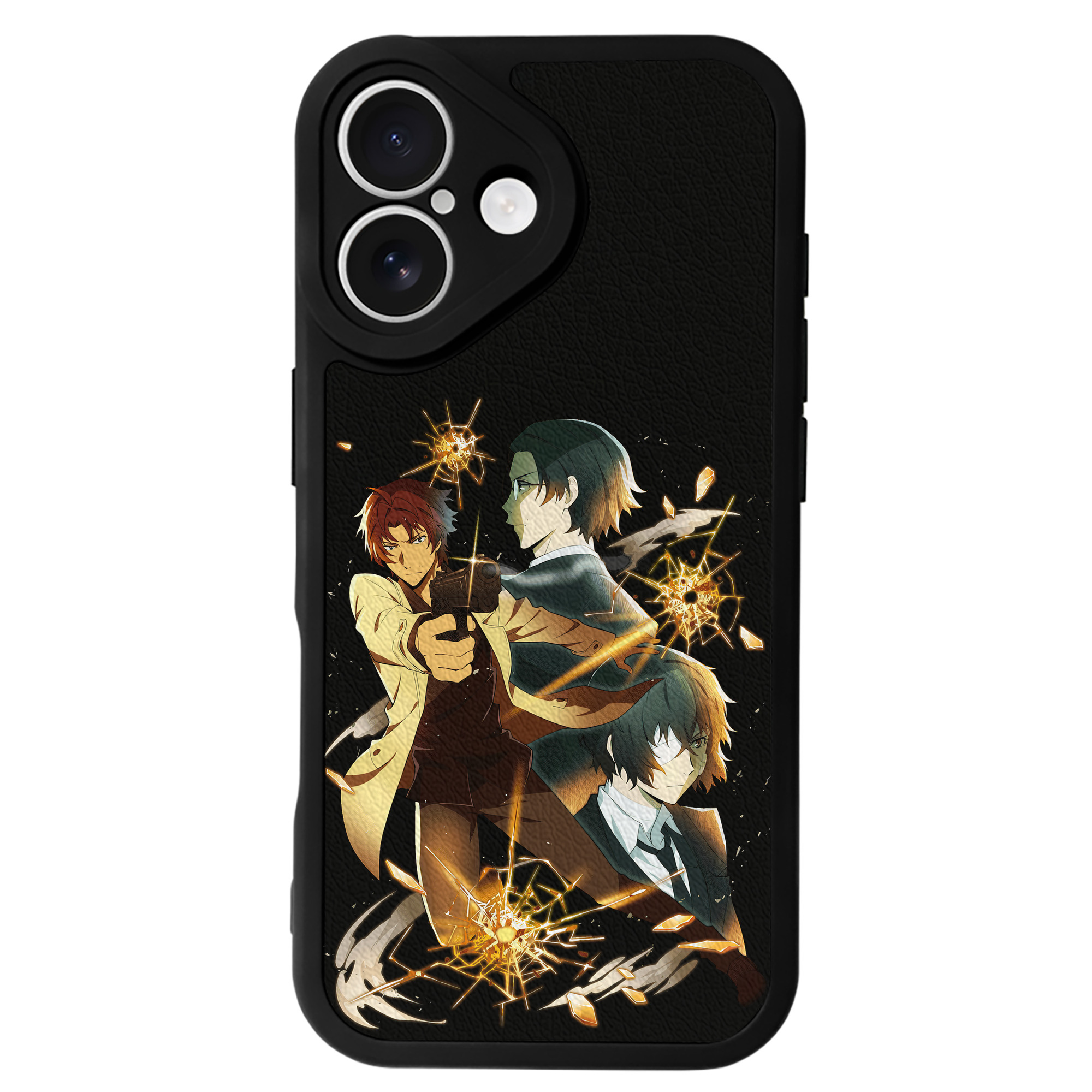 （画像用） 文豪ストレイドッグス Bungo Stray Dogs 【iPhone 16シリーズ対応】シリコンスマホケース（レザー調） 材質：シリコン